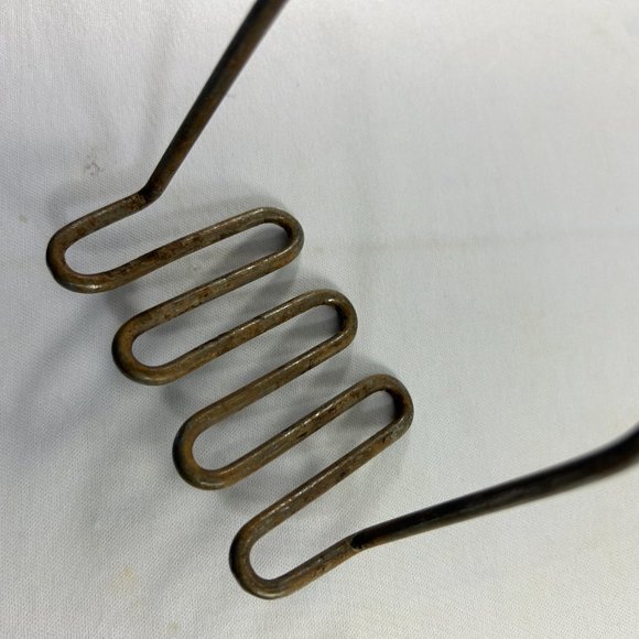 Vintage Rustic Potato Masher Metal Wood Handle Wavy Farmhouse Decor - Picture 7 of 8